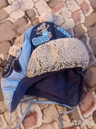 Шапка шлем зимний на 3-5 лет