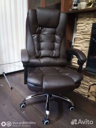 Компьютерное кресло руководителя из экокожи