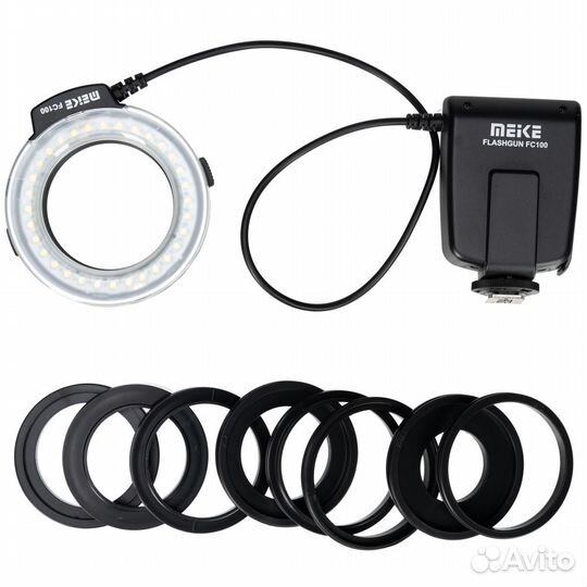 Кольцевая фотовспышка Meike FC100 Macro LED