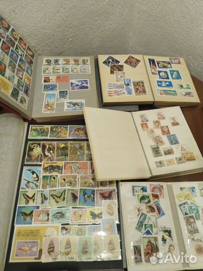 Коллекция марок почтовых 1418 штук