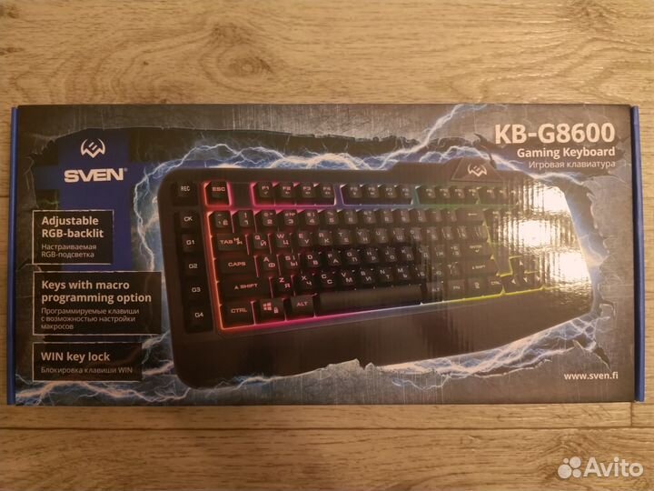 Игровая клавиатура sven KB-G8600 новая в упаковке