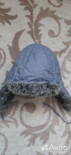 Шапка зимняя на мальчика от 3 до 5ти лет