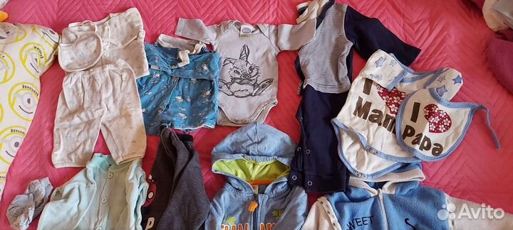 Вещи на мальчика с 0 до 9месяцев