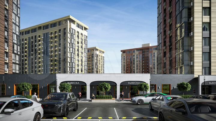 2-к. квартира, 55,4 м², 7/14 эт.