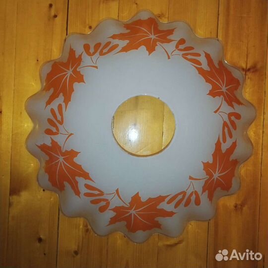 Детали для люстры хрусталь, плафон абажур СССР 3шт