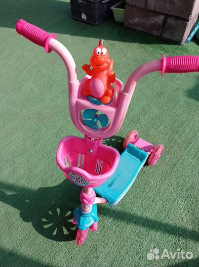 Самокат детский трехколесный бу