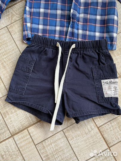 Рубашка и шорты летний костюм набор