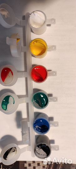 Акриловык краски в блок таре 6 шт - 7 упаковок