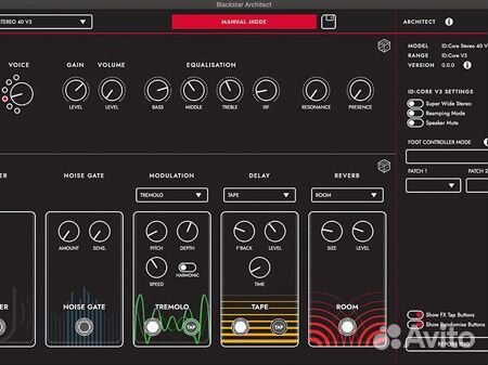 Моделирующий комбоусилитель blackstar ID:core40 V3