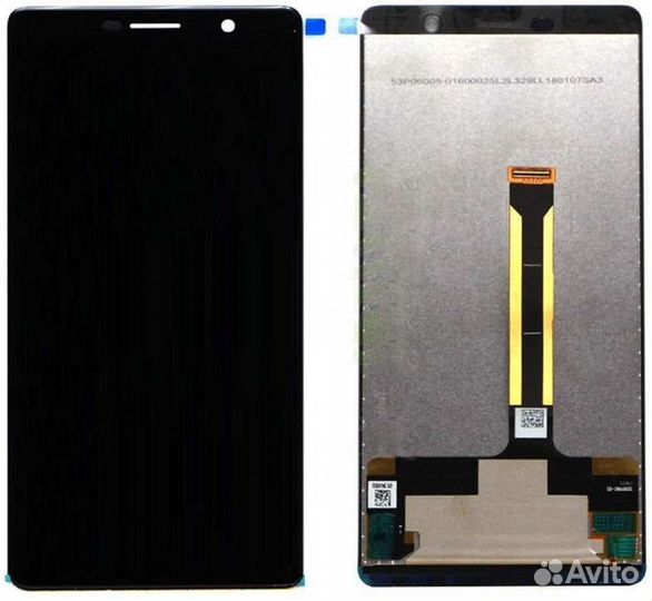 Дисплей для Nokia 7 Plus (TA-1046) Черный - Оптима