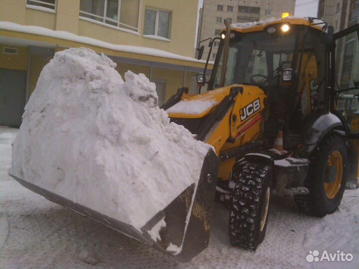 Уборка и вывоз снега, очистка снегоуборщиком