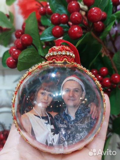 Елочные игрушки с фото