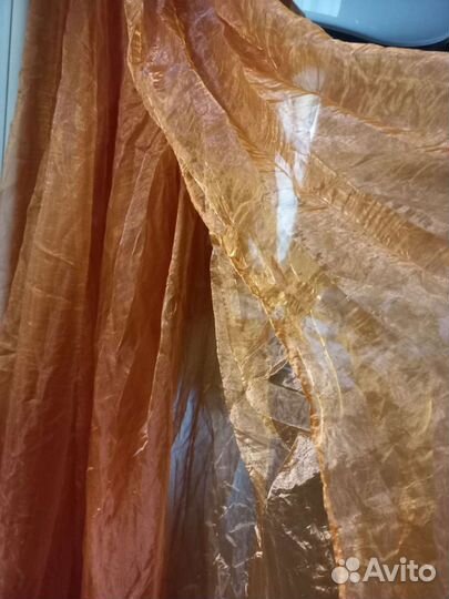 Тюль органза оранж 400280см.2 шт