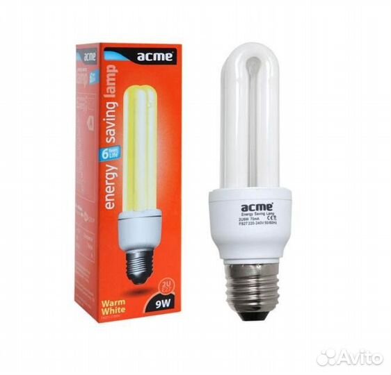 Энергосберегающие лампы acme потребление 9W