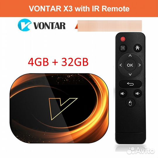 Vontar X3 4/32Gb (S905X3) Android 9.0 Настроенная
