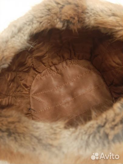 Шапка из меха ондатры мужская