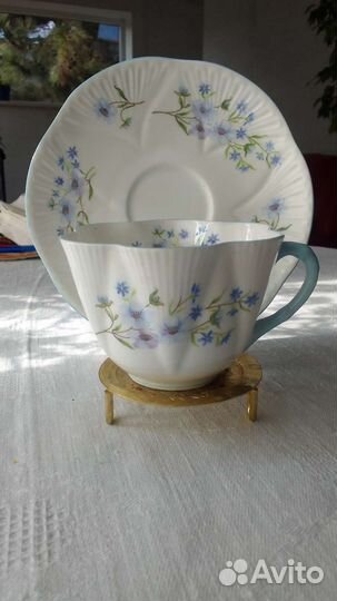 Чайная пара. Shelley. Костяной английский фарфор