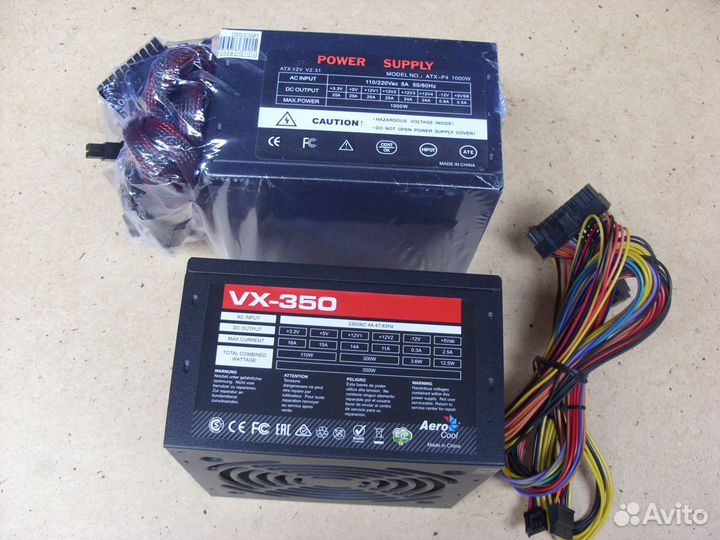 Блоки питания 350W, 400W, 430W, DVD-RW SATA