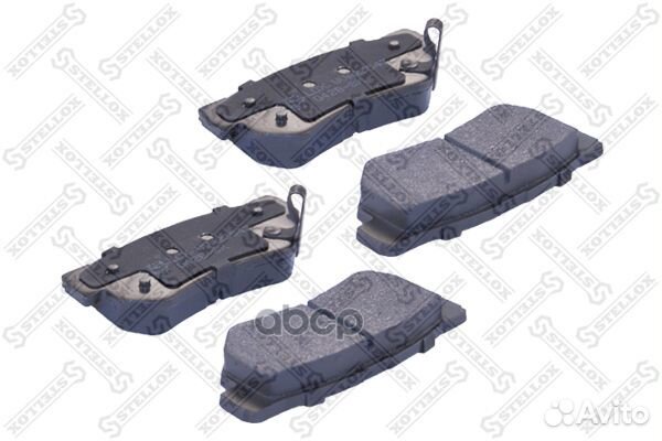 757 042B-SX колодки дисковые задние с антискри