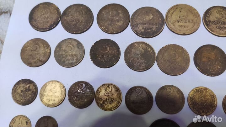 Лот ранних советских монет