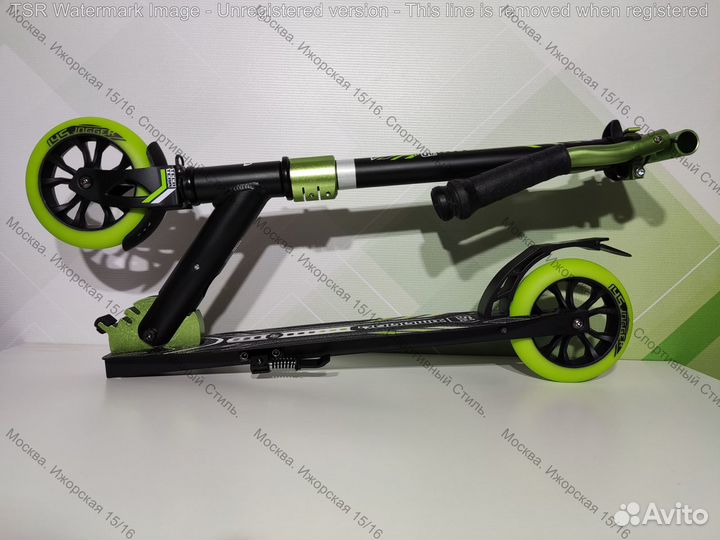 Самокат Tech Team TT Jogger 145 black/green, новый