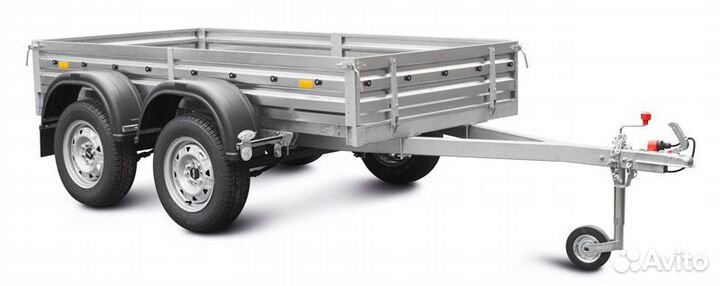 Прицеп с крышкой мзса 817730.012 Н500мм двухосный