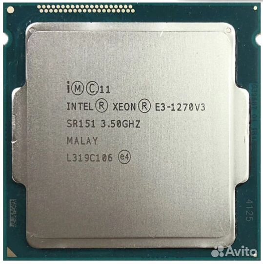 Intel Xeon E3 1230 V3 (i7 4770) LGA 1150