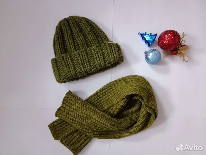 Шапка женская шарф в подарок