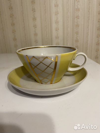 Чашка Дулево Золотая сетка