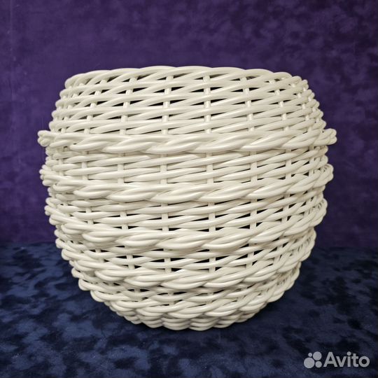 Кашпо уличное из ротанга 12 л