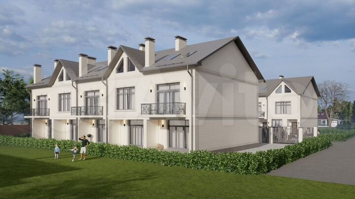 Коттедж 155 м² на участке 2 сот.