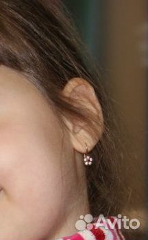 Золотые серьги детские