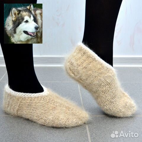 Следки из собачьей шерсти (маламут)