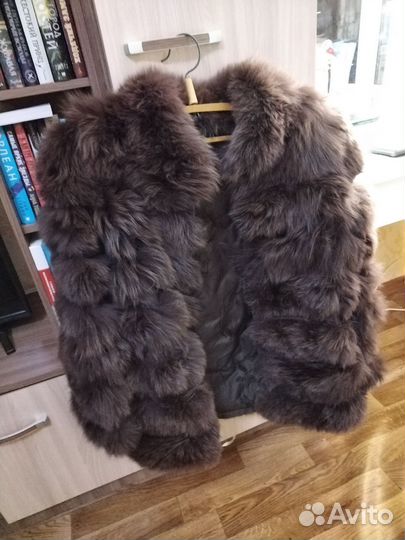 Шуба трансформер из песца 44