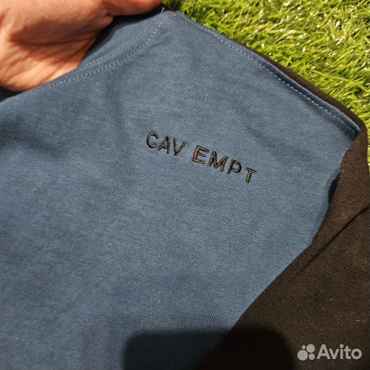 Лонгслив cav empt синий базовый