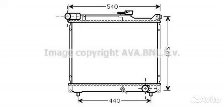 Радиатор охлаждения Сузуки Гранд Эскудо 1998