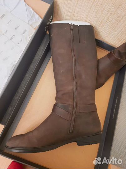 Сапоги Ecco нубук демисезонные 38