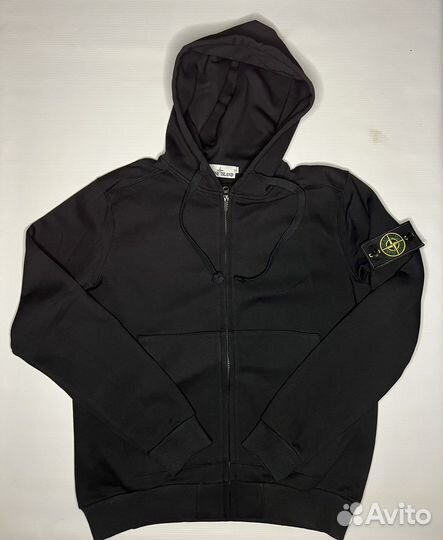 Зип худи stone island черная