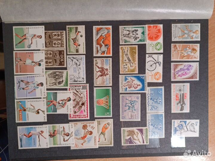 Альбом с чистыми марками спорт
