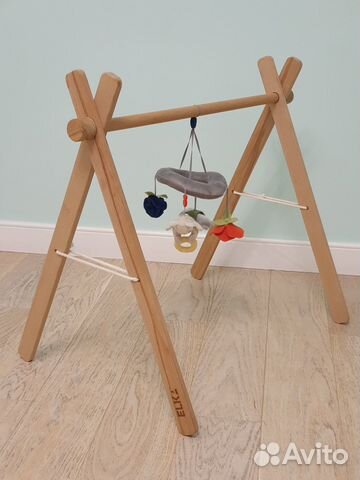Стойка тренажёр Монтессори из дерева elka lab