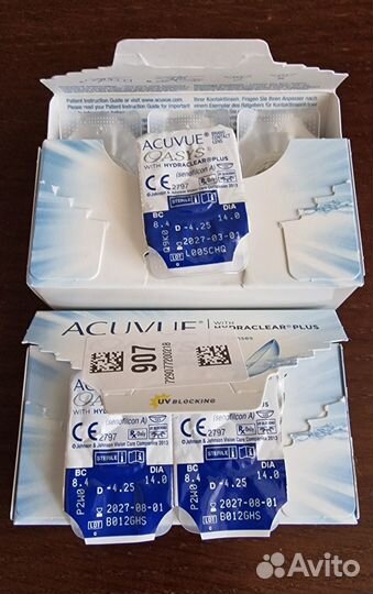 Линзы контактные acuvue oasys -4.25