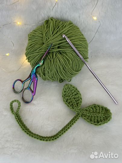 Листочек, росточек на наушники, обвес