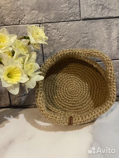 Корзина из джута