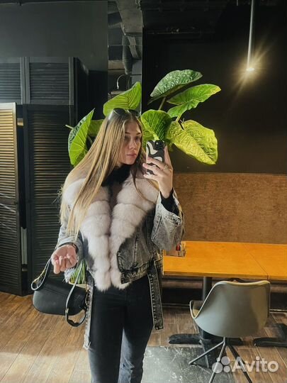 Джинсовка женская с мехом