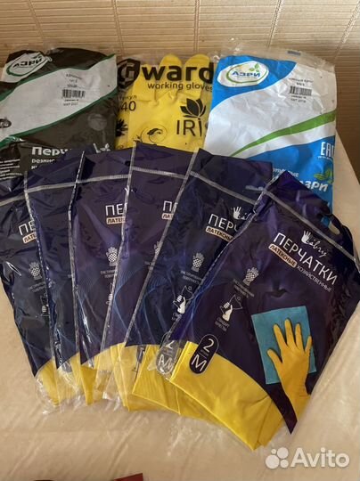 Перчатки разных размеров
