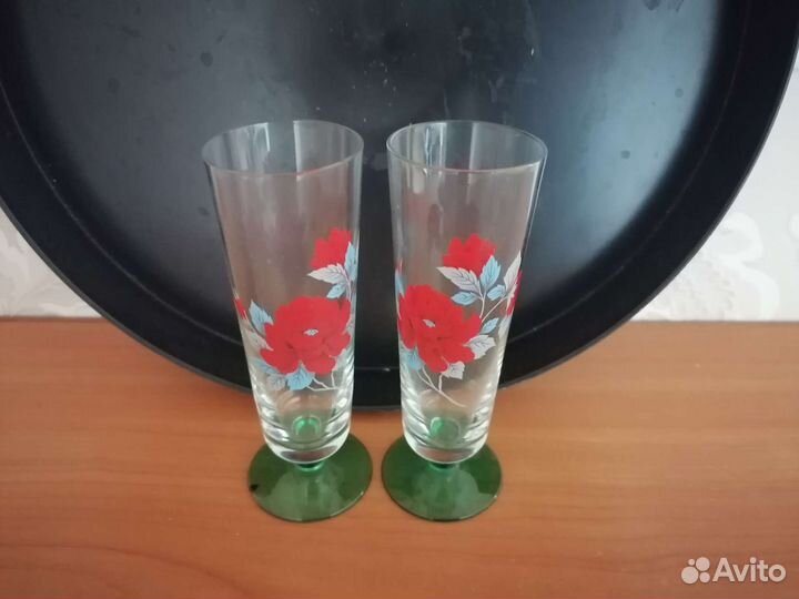 Рюмки, фужеры, бокалы хрустальные