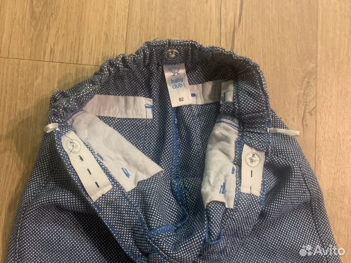 Нарядные рубашка+брюки для мальчика 86-92