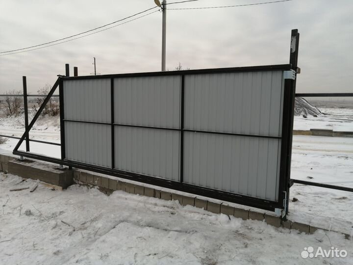 Откатные ворота под ключ