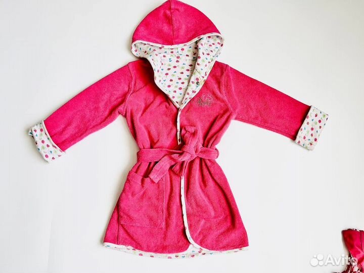 Халат для бассейна детский 98 купальник 98 сланцы
