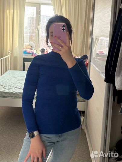 Водолазка синяя